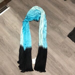 Blue ombré scarf